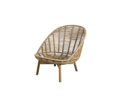 Hive lounge chair w/teak legs