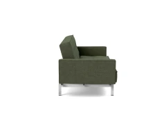 Splitback Chrome Sofa Bed With Arms