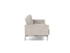 Splitback Chrome Sofa Bed With Arms