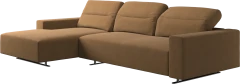 Hampton sofa with adjustable back and resting unit left side