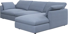 Milano sofa with chaise longue left