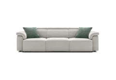 Hill — Linear sofa with extendable seats, adjustable headrests, and customizable armrests.
