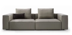 Adam — Modern sofa with square shapes and customisable backrests