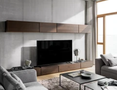 Lugano media unit with drawers metal