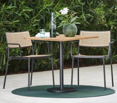 Less armchair, stackable