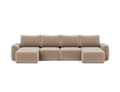 Norum Sofa Bed U-shape With Chunky Arms
