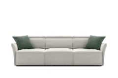 Hill — Linear sofa with extendable seats, adjustable headrests, and customizable armrests.