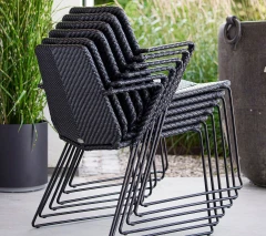 Vision armchair, stackable