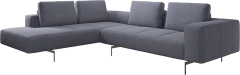 Amsterdam corner sofa with lounging unit