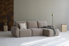 Norum Sofa Bed Chaise With Curve Arms