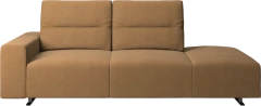 Hampton sofa with adjustable back and lounging unit left side