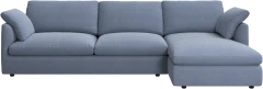 Milano sofa with chaise longue left