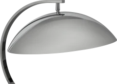 Shelter table lamp metal/fabric