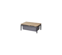 Conic box table, 74x52 cm