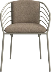 Cancún dining chair with arm & cushion
