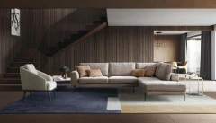 Voyage — Modern sofa with a continuous structure.