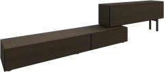 Lugano wall system with drop down doors