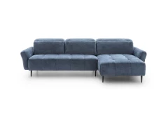 Gillan — Modular sofa with a rounded design, adjustable headrests, and a chaise lounge.