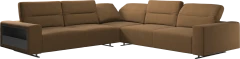 Hampton corner sofa with adjustable back and storage on left side