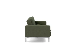 Dublexo Chrome Sofa Bed With Arms