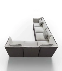 Kubik — Compact one-piece space-saving sofa.