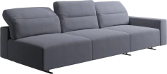 Hampton sofa with adjustable back and storage on the right side