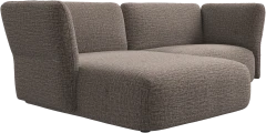 Paraggi 1.5-seater with chaise longue left
