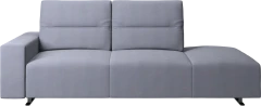 Hampton sofa with adjustable back and lounging unit right side