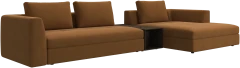 Bergamo chaise longue sofa with storage