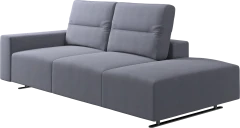 Hampton sofa with adjustable back and lounging unit left side