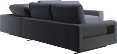 Hampton corner sofa with adjustable back and storage on left side