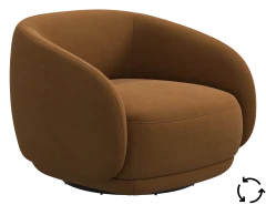 Bolzano armchair with swivel function