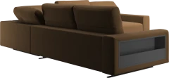 Hampton corner sofa with adjustable back and storage on left side