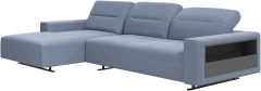 Hampton sofa with adjustable back and resting unit left side