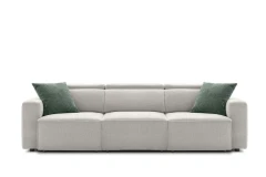 Hill — Linear sofa with extendable seats, adjustable headrests, and customizable armrests.