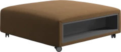 Hampton footstool on wheels with storage left and right sides