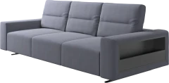 Hampton sofa with adjustable back and storage on the right side