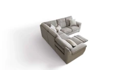 Hollis — Classic-style sofa with high backrest and relax mechanism.