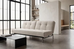 Splitback Chrome Sofa Bed
