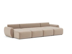 Norum Sofa Bed U-shape With Curve Arms