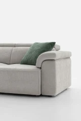 Hill — Linear sofa with extendable seats, adjustable headrests, and customizable armrests.