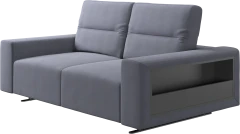 Hampton sofa with adjustable back and storage on the right side