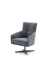 Elodie — Elegant and contemporary armchair with a fixed or swivel base.