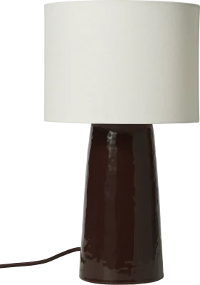 Dawn table lamp ceramic/fabric