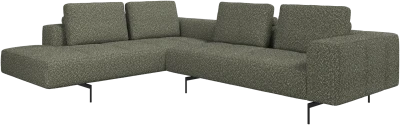 Amsterdam corner sofa with lounging unit