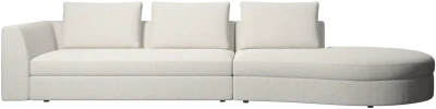 Bergamo sofa with round lounging unit,right