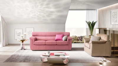 Trick — Linear sofa with a classic design.