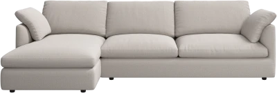 Milano sofa with chaise longue left