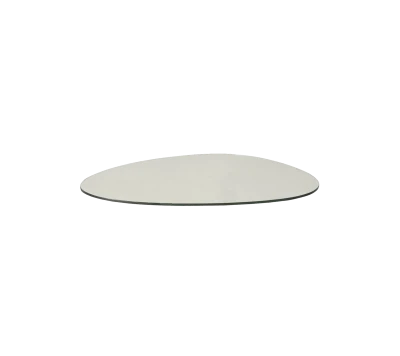 Table top dropshaped 89x96 cm