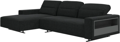 Hampton sofa with adjustable back and resting unit left side